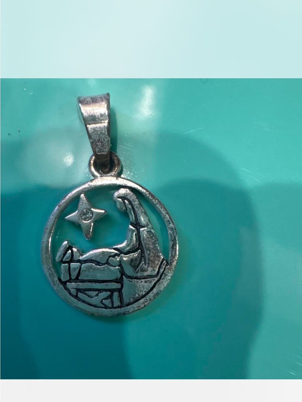 Silver Moon & Star Celestial Pendant Necklace - Silver